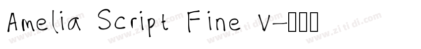 Amelia Script Fine V字体转换